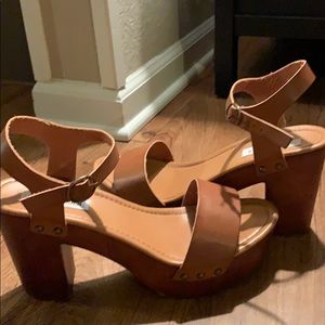 Light Brown Platform Heel